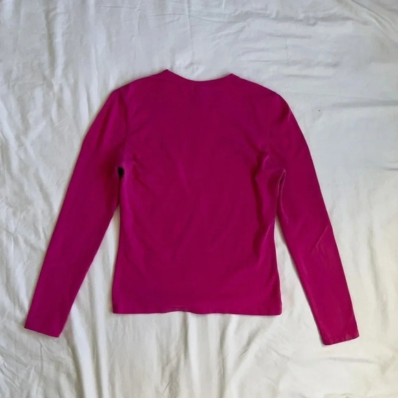 Y2k Old Navy Barbie Pink Long Sleeve T Shirt - Picture 4 of 4